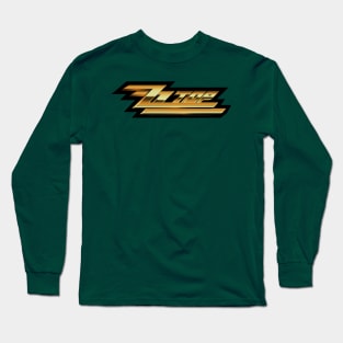 ZZ TOP Logo Gold Long Sleeve T-Shirt